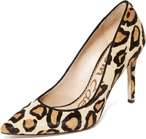 Pointy Hazel Slip New Leopard On Nude All-inclusive Pump Timeless Leather Edelman Heel Sam Stiletto Toe