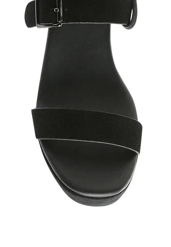 Portia Leather Wedge Sandal-Rag & Co
