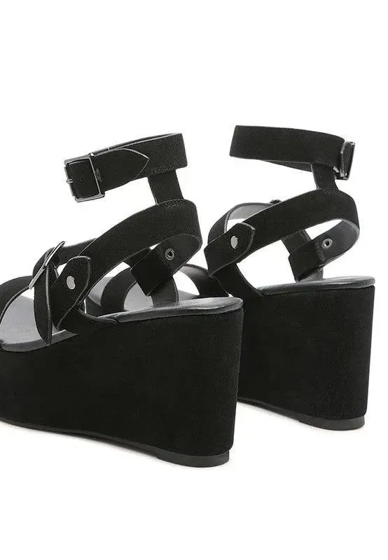 Portia Leather Wedge Sandal-Rag & Co