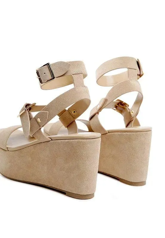 Portia Leather Wedge Sandal-Rag & Co