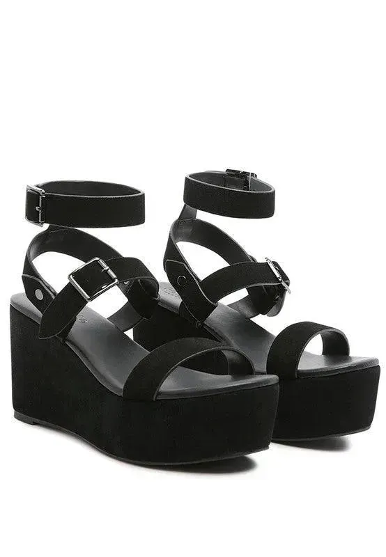 Portia Leather Wedge Sandal-Rag & Co