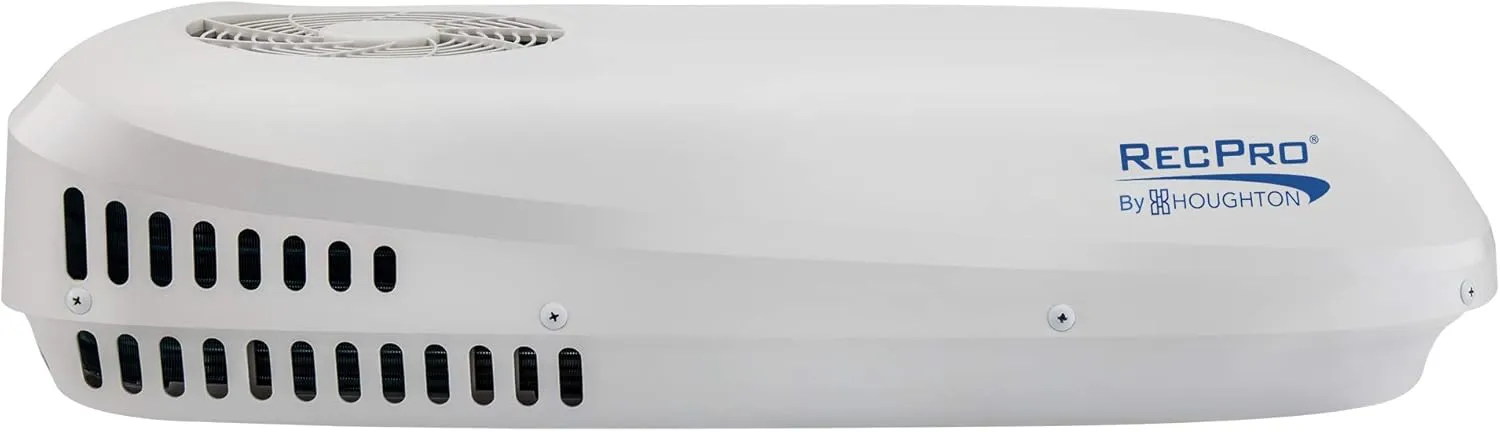 RecPro RV Air Conditioner Low Profile 9.5K Non-Ducted | Optional Heat Pump | Quiet AC | Cooling Only | RV AC Unit | Camper Air Conditioner (Do Not Include Heat Pump, White)