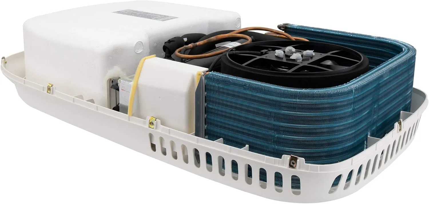 RecPro RV Air Conditioner Low Profile 9.5K Non-Ducted | Optional Heat Pump | Quiet AC | Cooling Only | RV AC Unit | Camper Air Conditioner (Do Not Include Heat Pump, White)