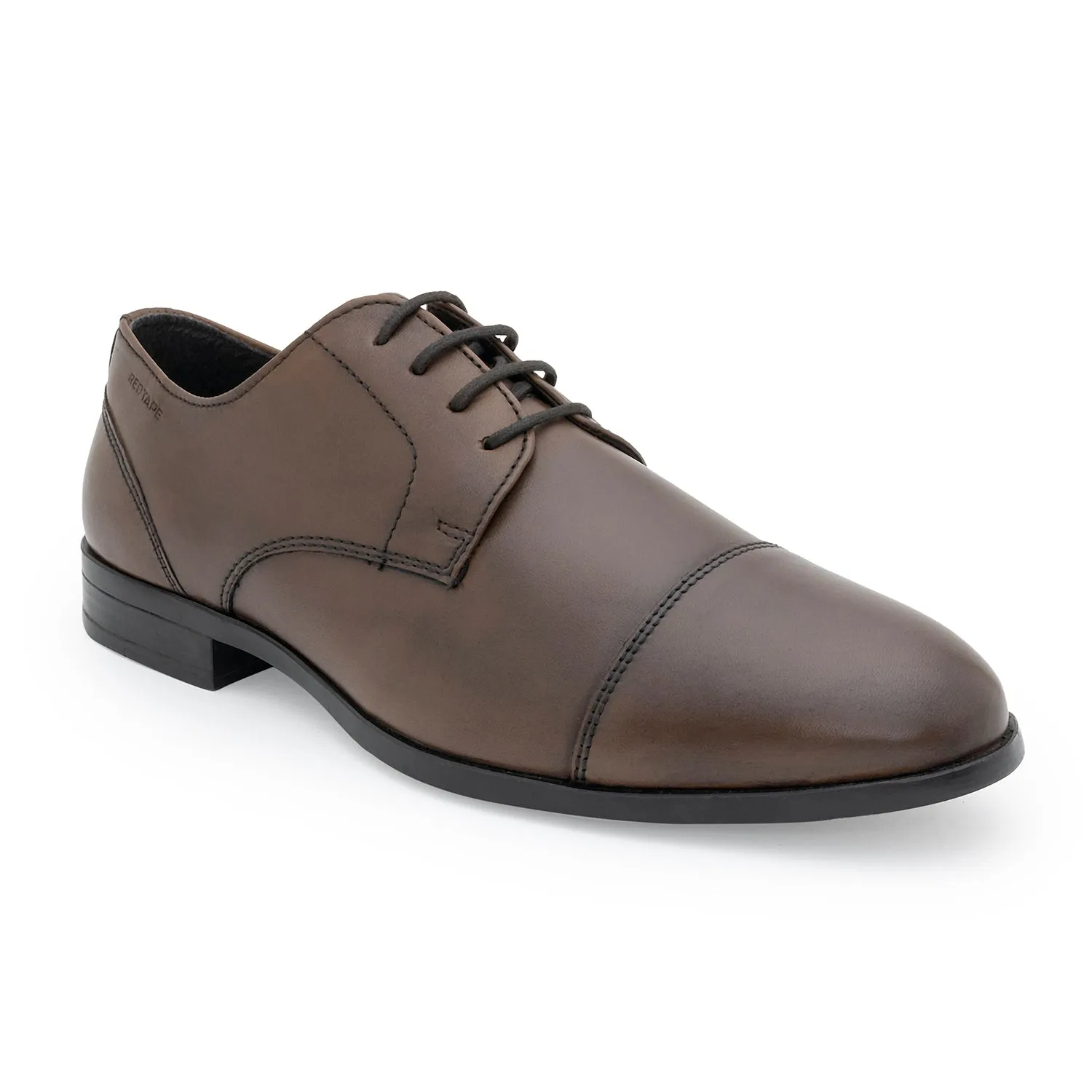 Red Tape Formal Derby Shoes for Men | Real Leather Shoes with Low-cut Pattern