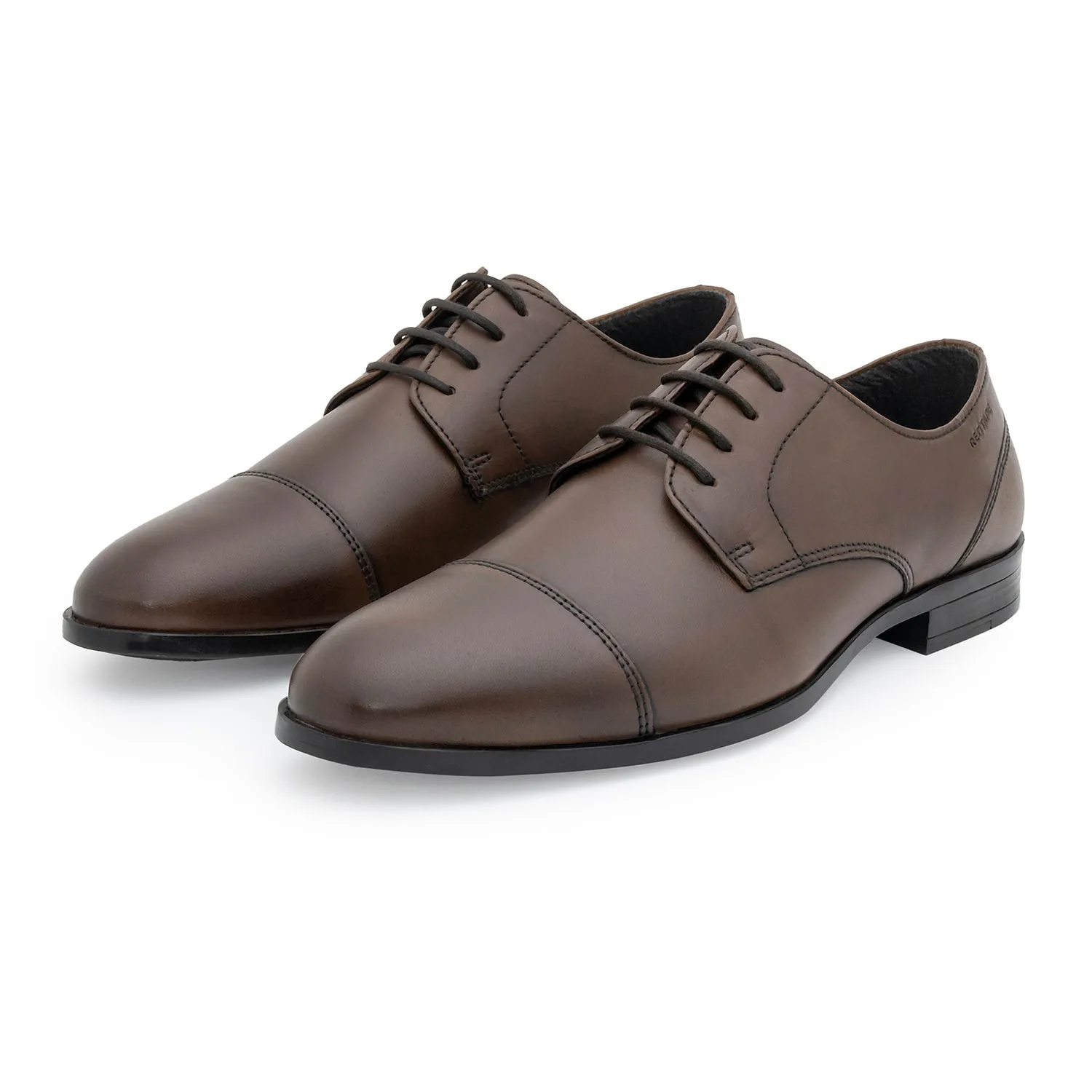 Red Tape Formal Derby Shoes for Men | Real Leather Shoes with Low-cut Pattern