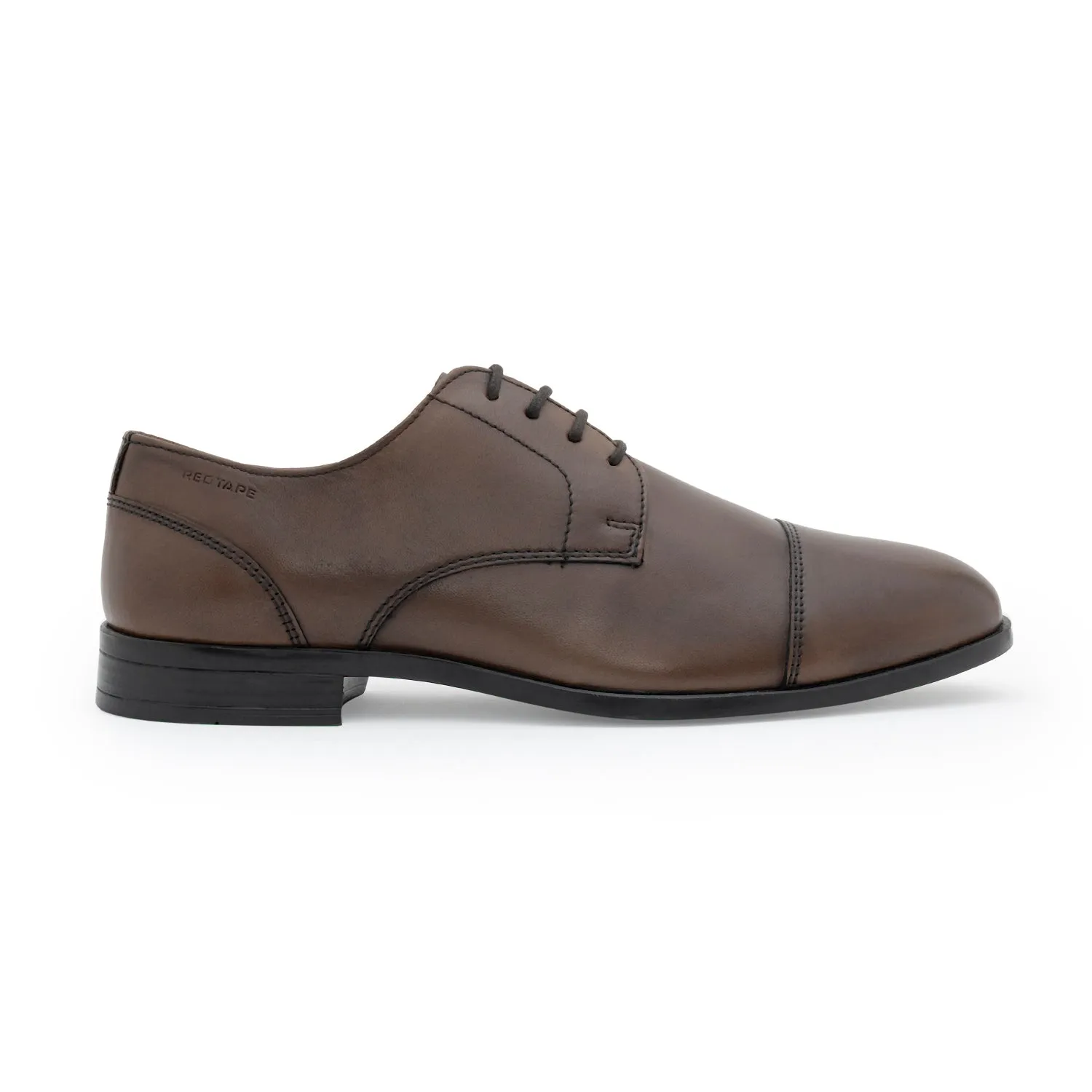 Red Tape Formal Derby Shoes for Men | Real Leather Shoes with Low-cut Pattern