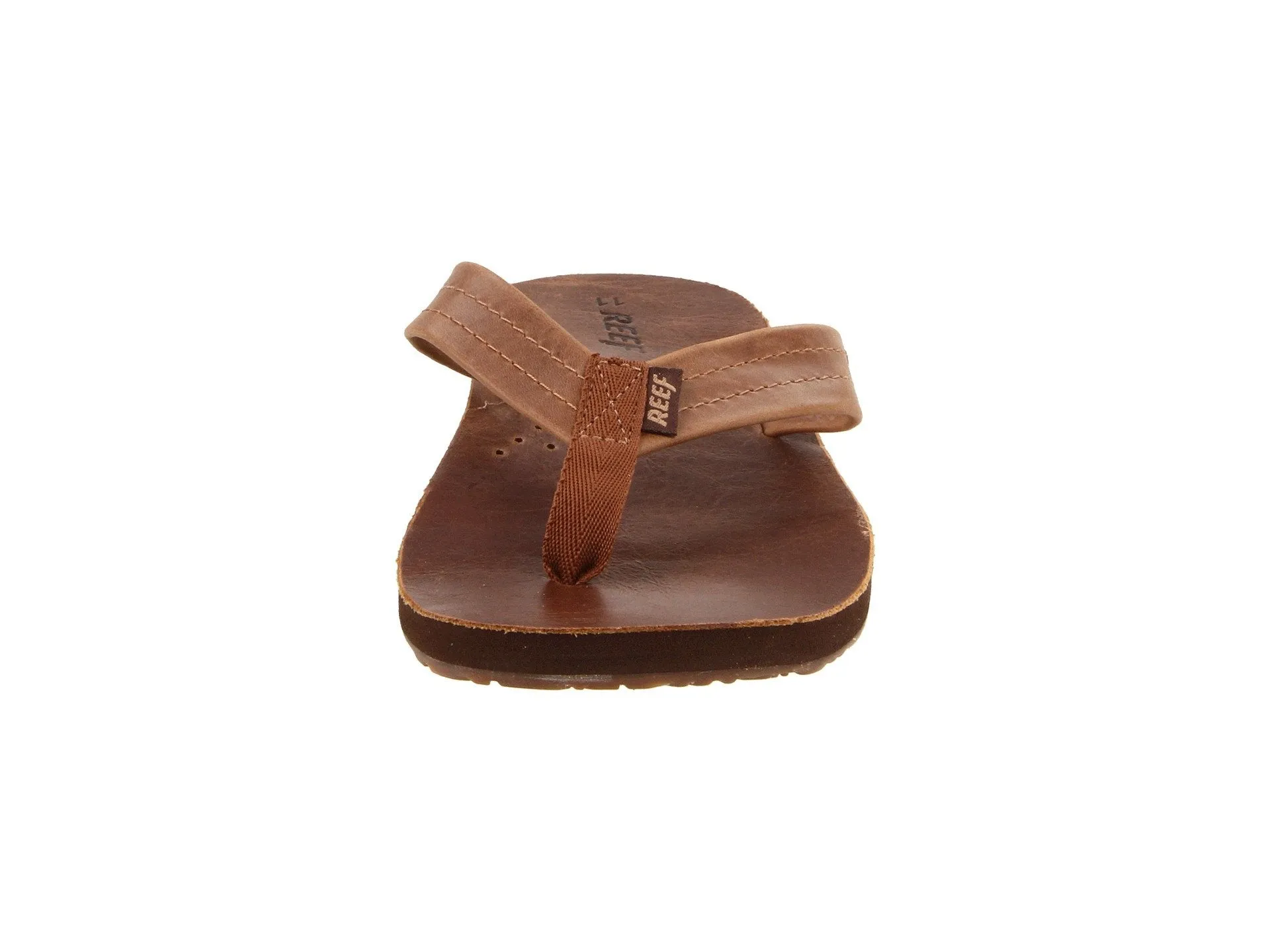 Reef Mens Leather Sandals Draftsmen Bottle Opener Flip Flops