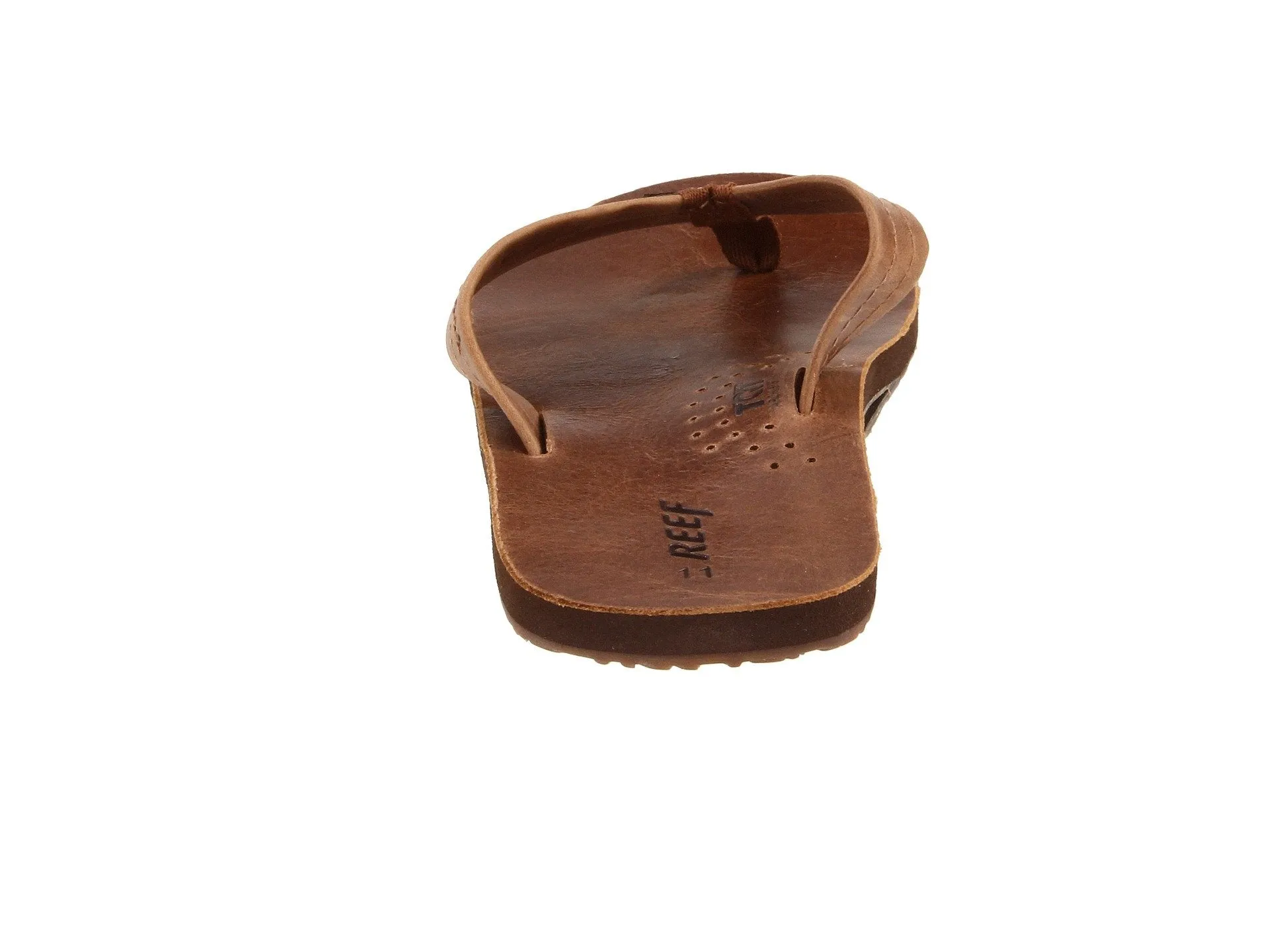 Reef Mens Leather Sandals Draftsmen Bottle Opener Flip Flops