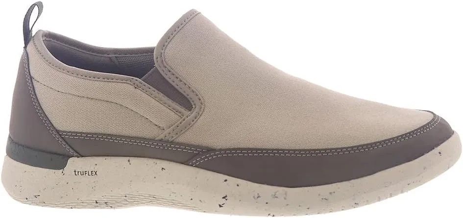 Rockport Men's Truflex Fly Slip on Mudguard Sneaker, Stone Multi, 10