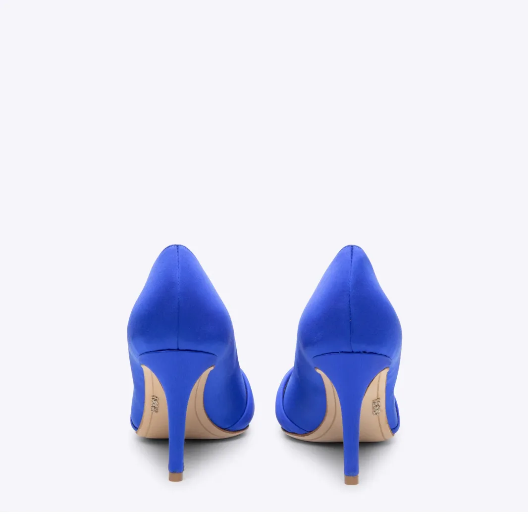Rodo Royal Blue Satin Pumps