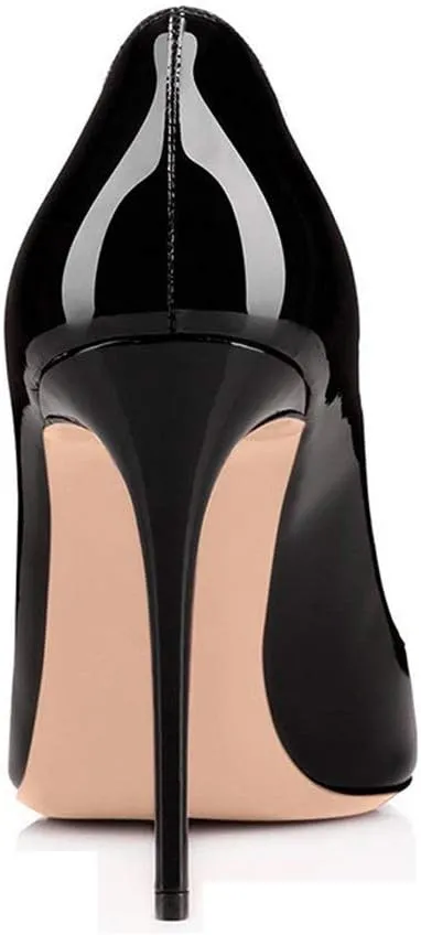 Round Toe Women Stiletto High Heel Dress Pump Closed Toe Shoe Closed Office Special Dressy Casua Wedding Pump Shoes