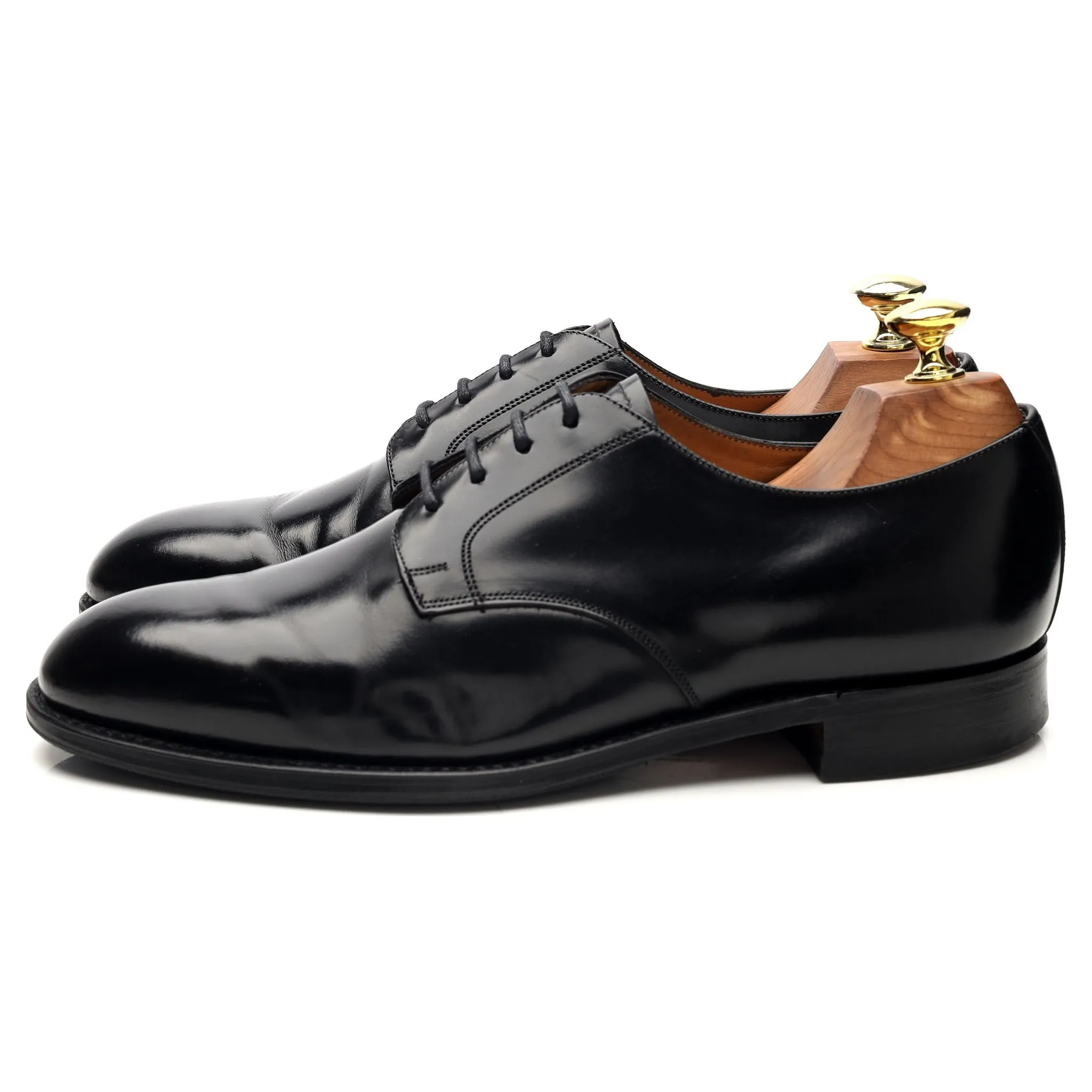 'S0005' Black Leather Derby UK 7 G