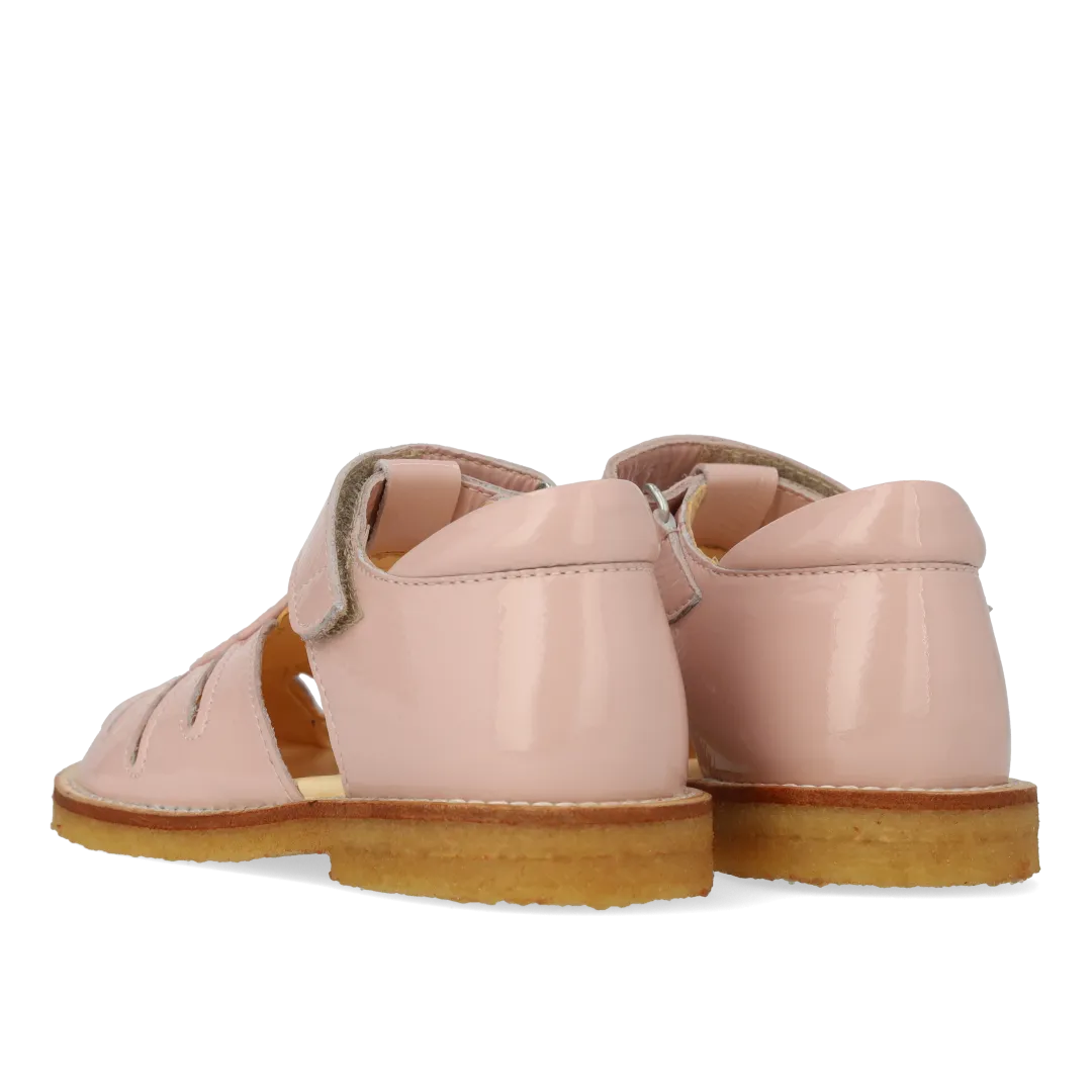 Sandal with drop detail in sparkling glitter