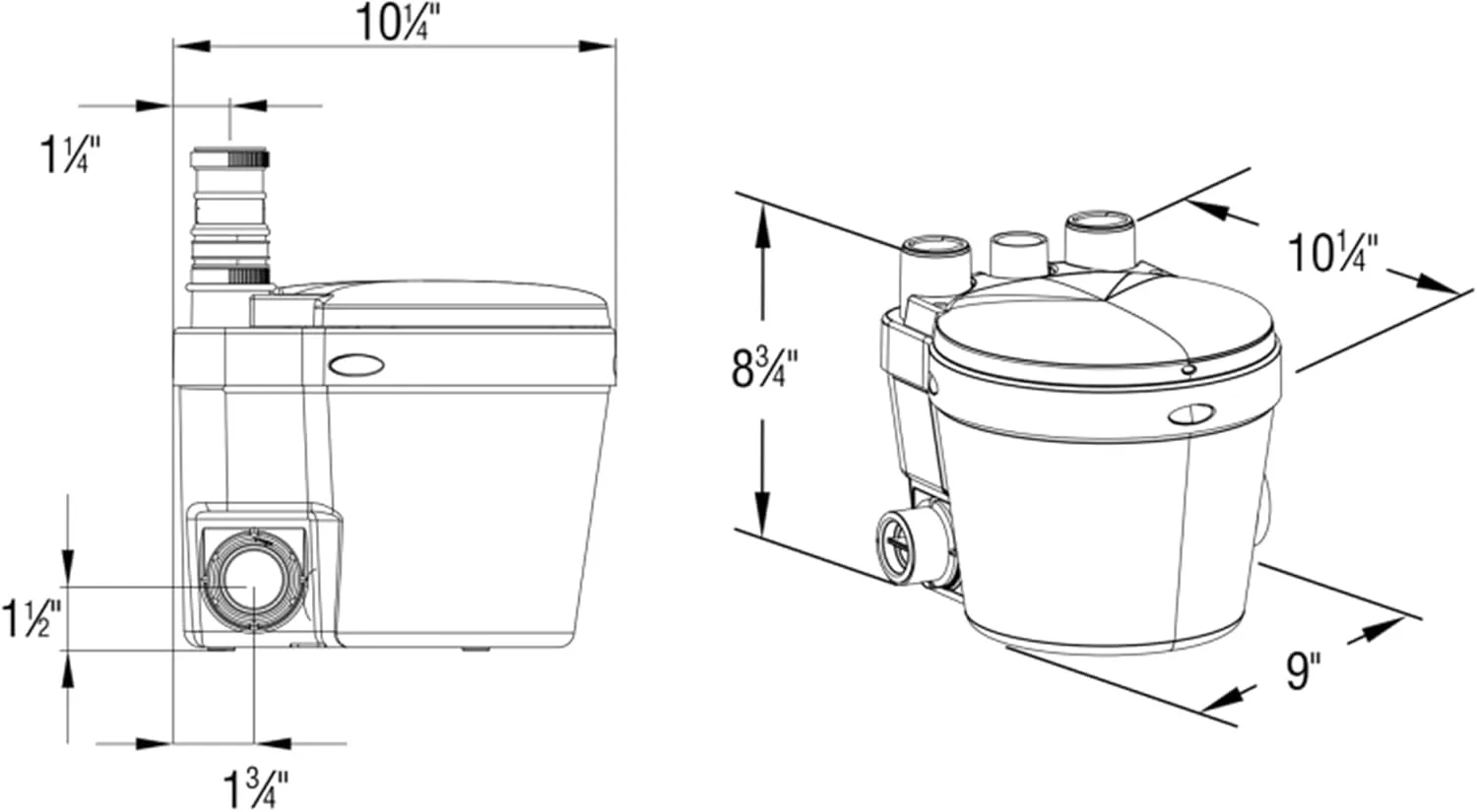 SANIFLO Saniswift Drain Pump - Residential