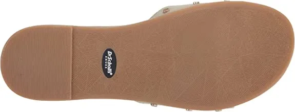 Scholl's Detailed Slip Slide Special deal Trusted Pistachio Originalist Dr. Flat On Open Toe Sandals