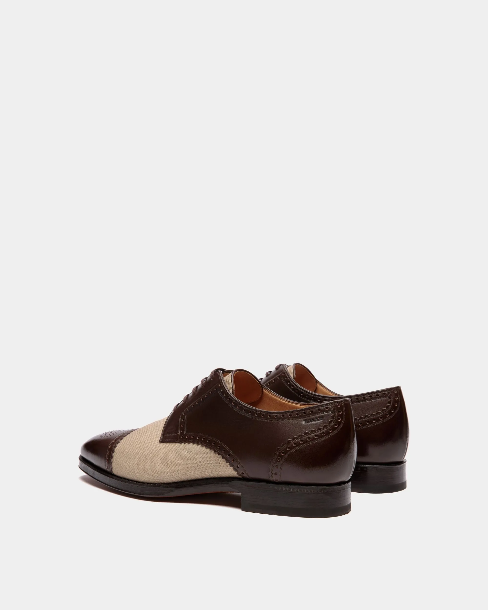 Scribe Derby in Leather and Fabric