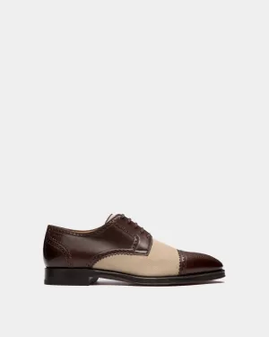 Scribe Derby in Leather and Fabric