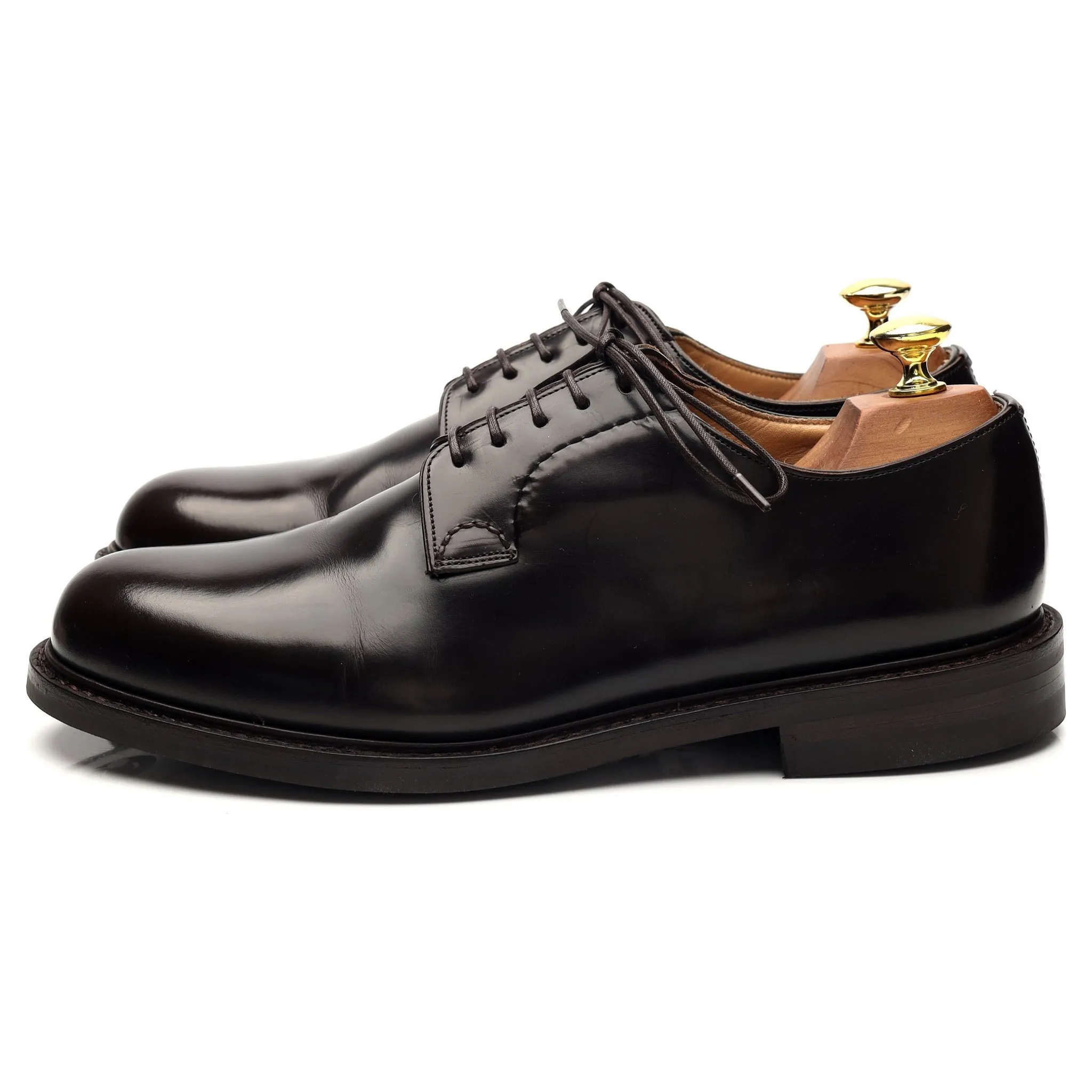 'Shannon' Dark Brown Leather Derby UK 8 G