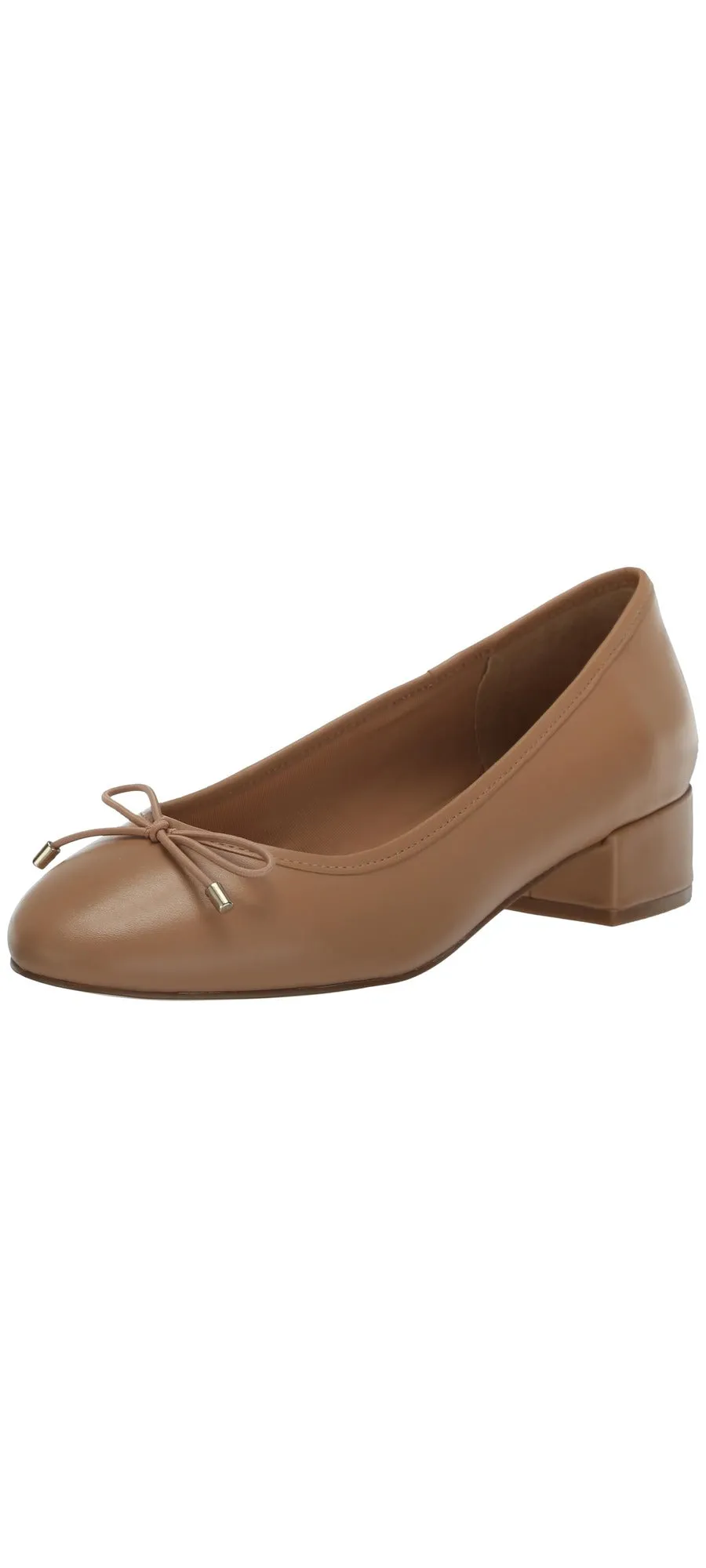 Sleek Tan Madden Heel On Cherish Lace Fashion Slip Block Leather 9.5 Pumps Steve Summer clearance