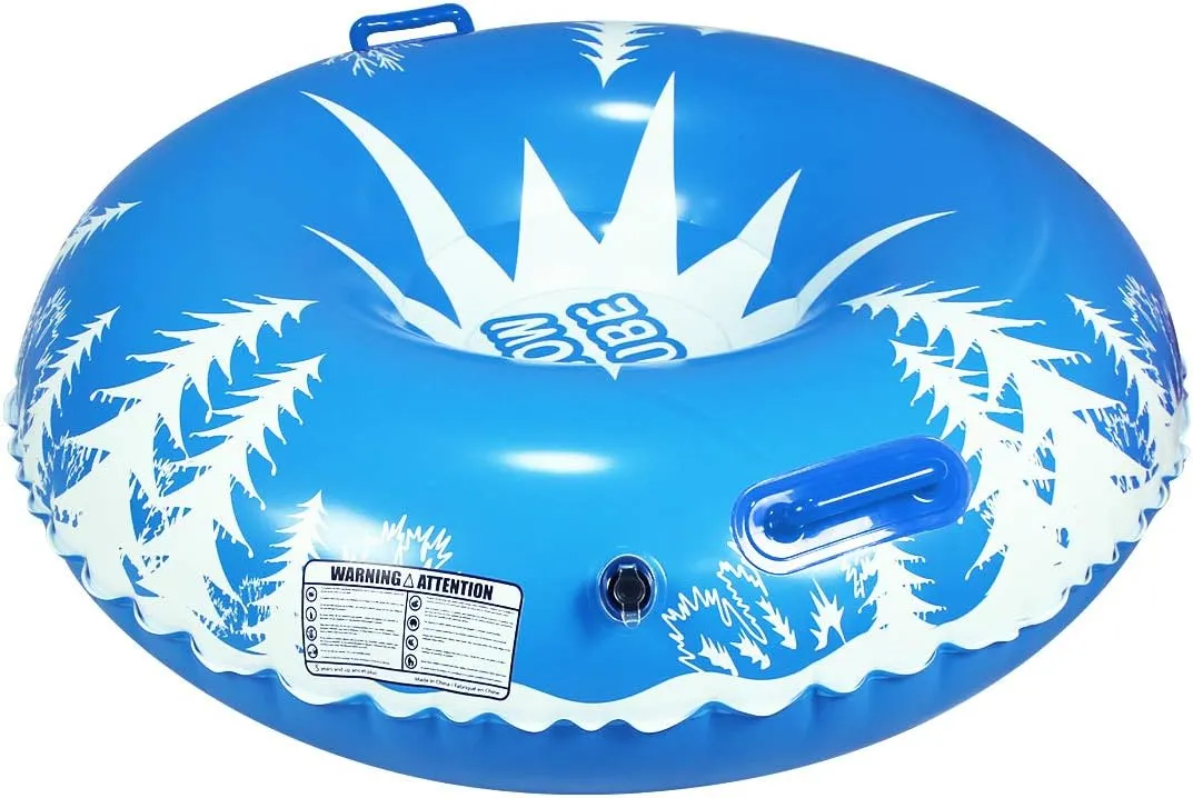 Snow Toys for Kids, Ski Toy, Inflatable ski Snow Tube Sled for Kids and Adults, Snow Toy for Winter Sport Fun with Rope Buckle (Dia 130 cm)