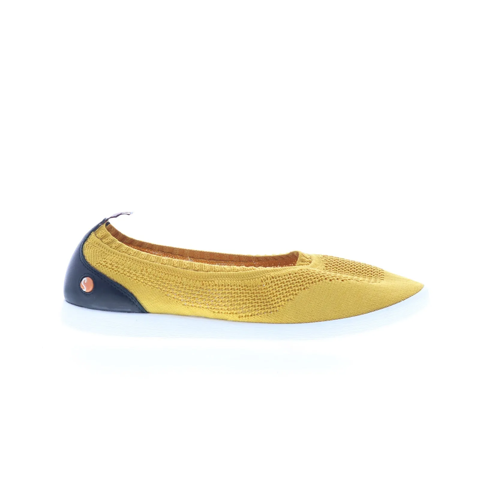Softinos Lali LALI694SOF-005 Womens Yellow Mesh Slip On Loafer Flats Shoes