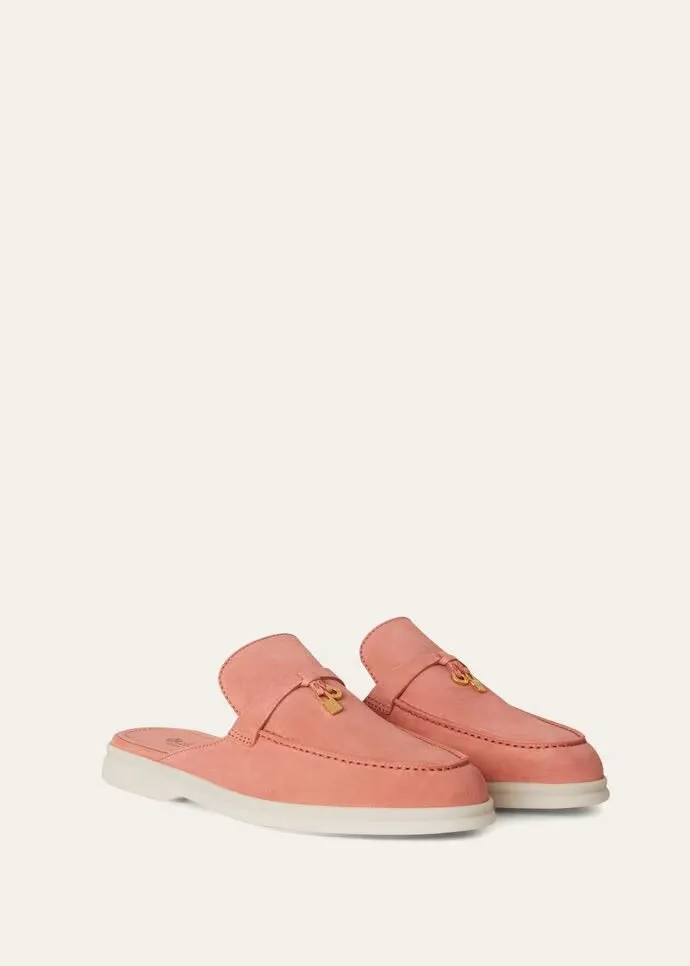 Sorbet Pink Babouche Charms Walk Loafers