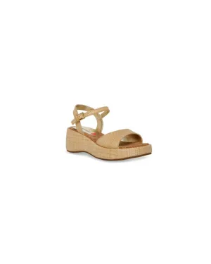 STEVE MADDEN Girls Raffia Buckle Closure Sandal