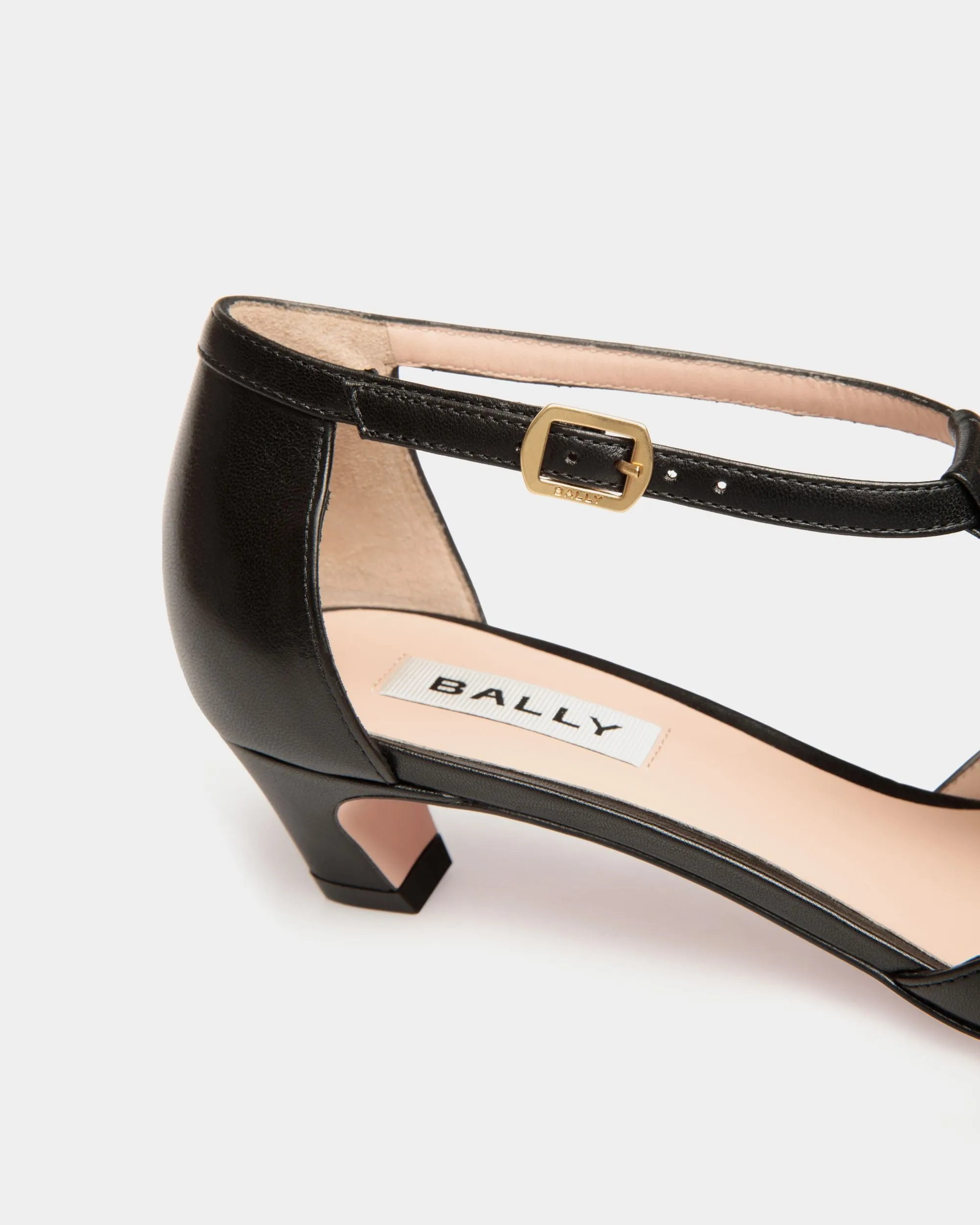Sylt Pump in Black Leather
