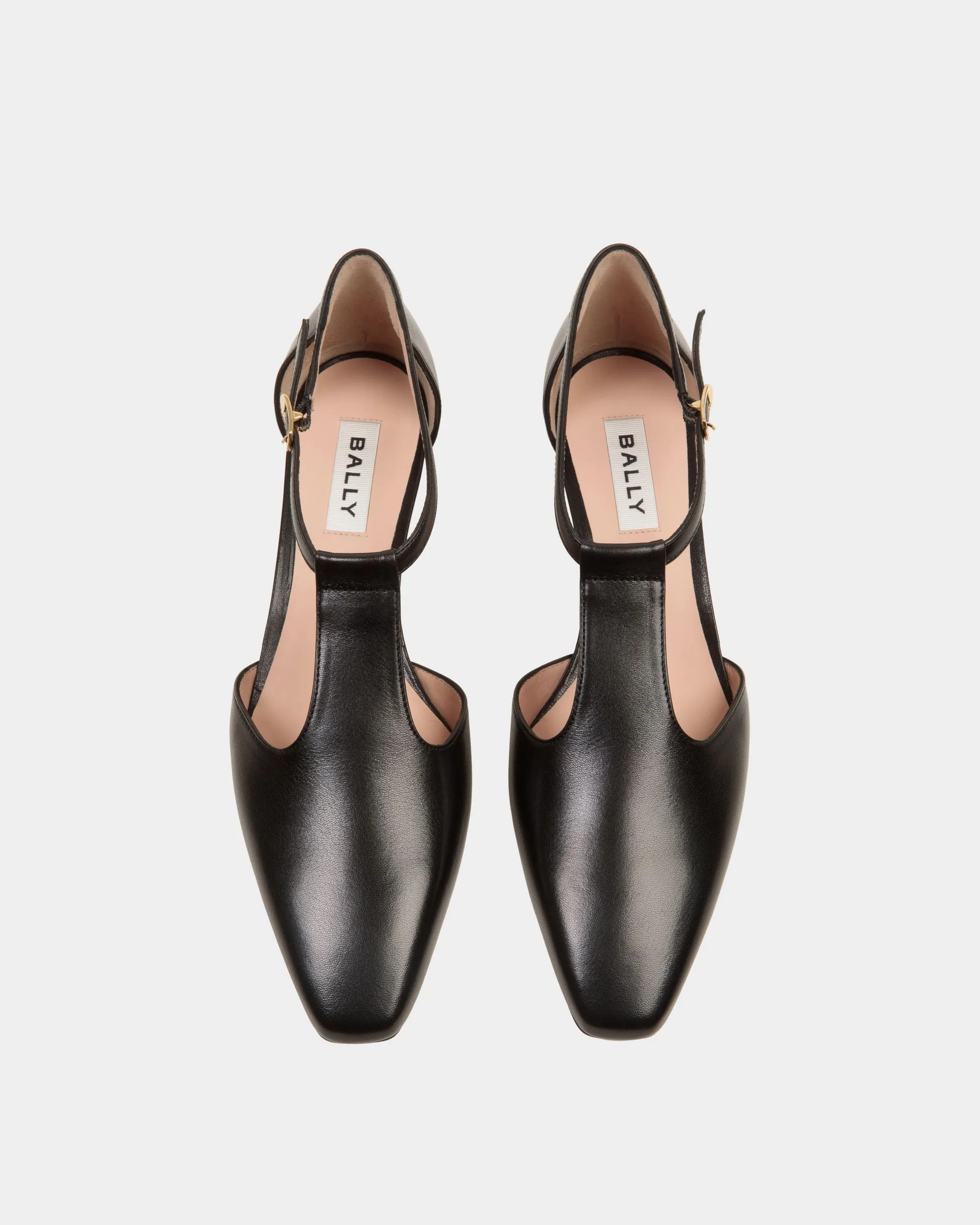 Sylt Pump in Black Leather