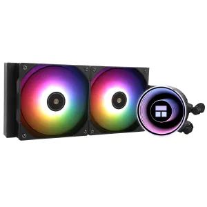 Thermalright Frozen Notte 240 Black ARGB V2 Water Cooling CPU Cooler,240Black CPU Cooler Specifications, Double PWM Fans, S-FDB Bearings, Suitable for AMD/AM4 AM5,Intel LGA 1700/1150/1151/1200/2011