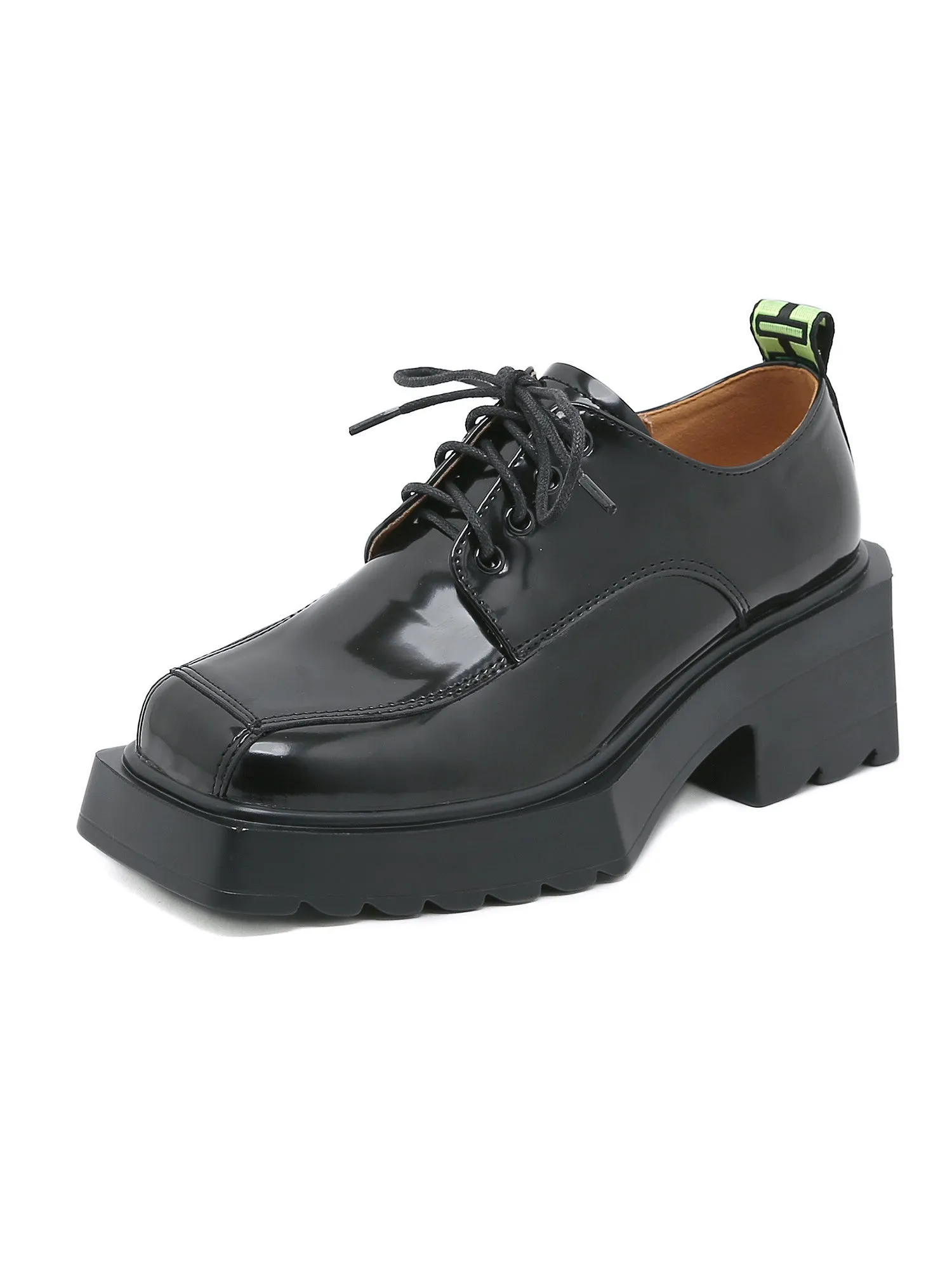 Thick-soled Square-headed Shoes
