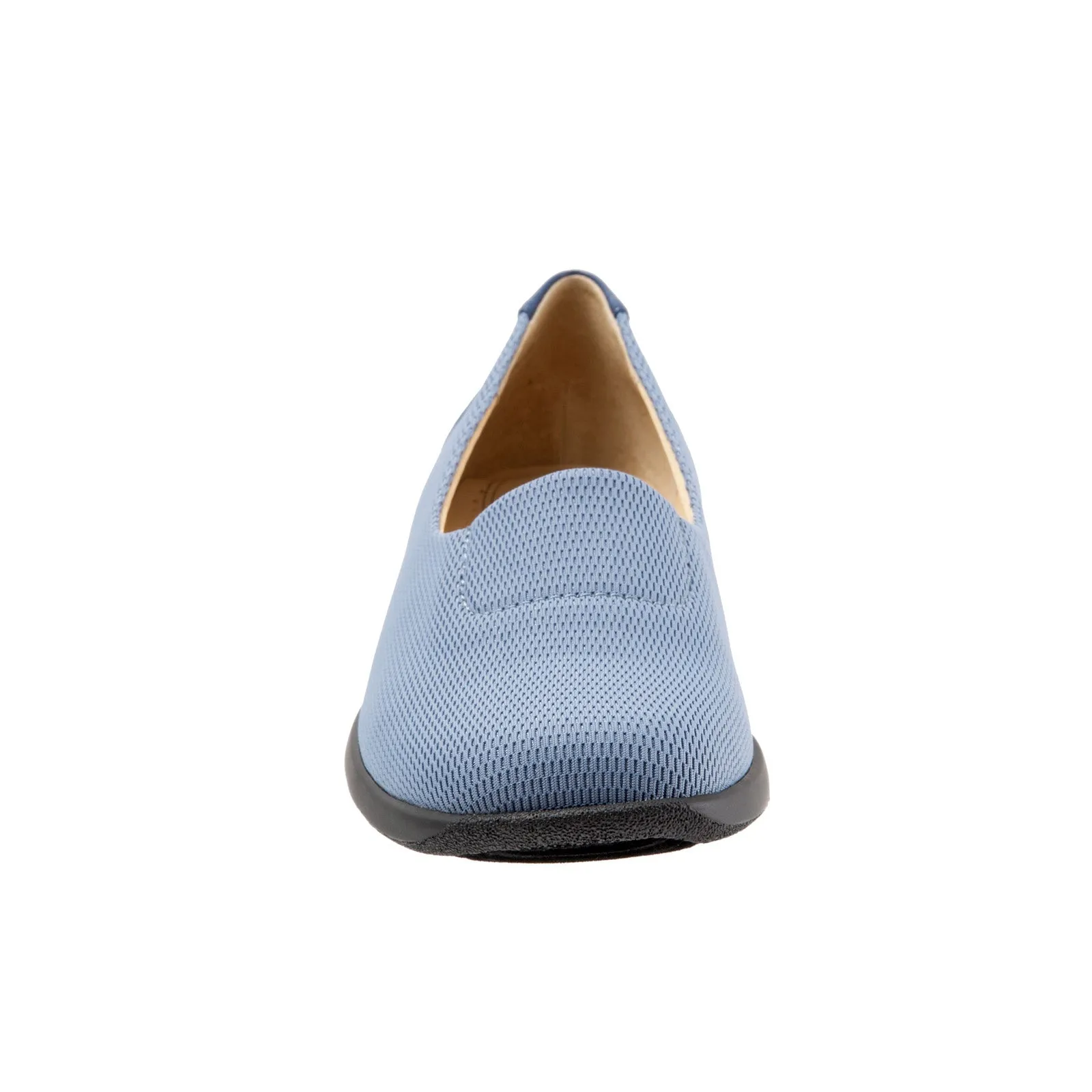 Trotters Jake T1464-433 Womens Blue Wide Mesh Slip On Loafer Flats Shoes