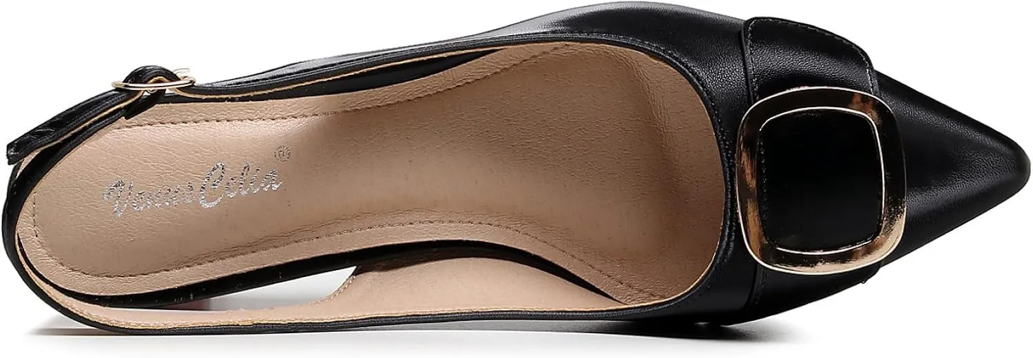 VenusCelia Women's Charming Lady Slingback Pump Shoe