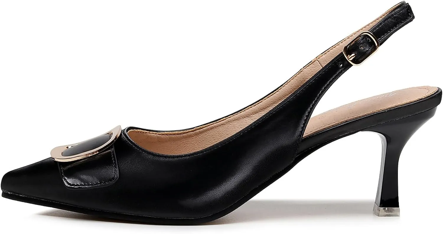 VenusCelia Women's Charming Lady Slingback Pump Shoe