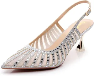 VenusCelia Women's Graceful Lady Slingback Pump Shoe
