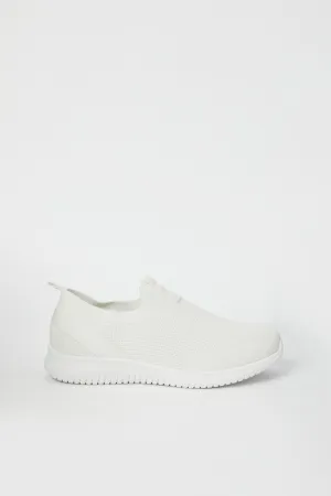 Women White Slip-On Classic Sneaker