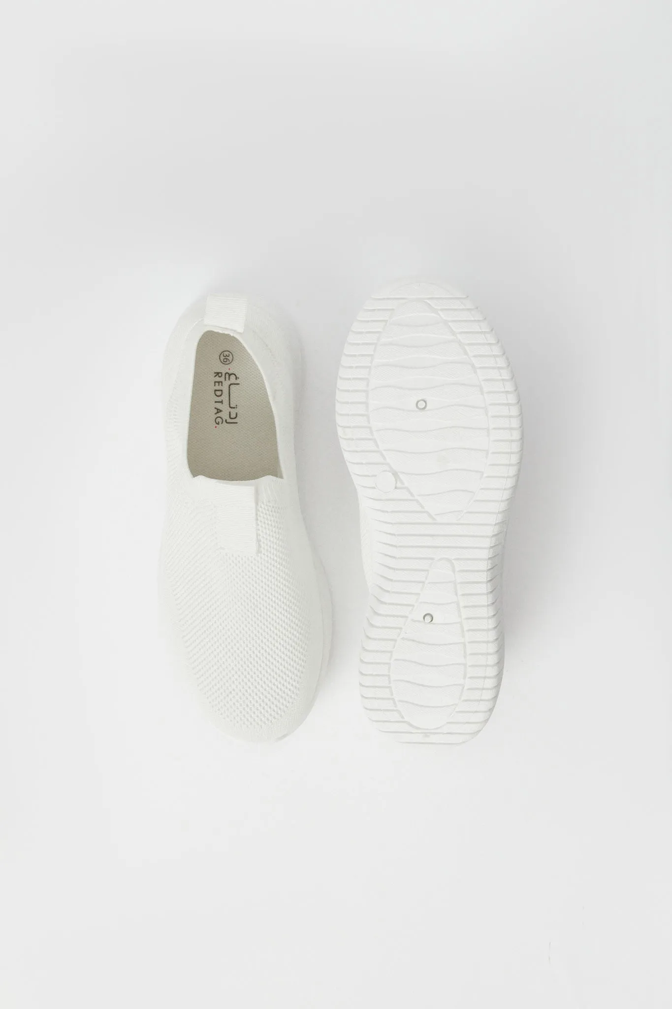 Women White Slip-On Classic Sneaker