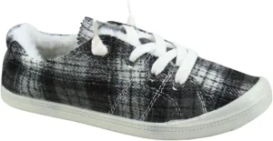 Women’s Slip-On Sneaker Fashion Low Top Casual Shoes Lace up Classic Walking Shoes