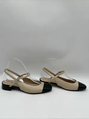Women's Unisa Sadria Pumps Beige/Black Size 7.5M - Like New