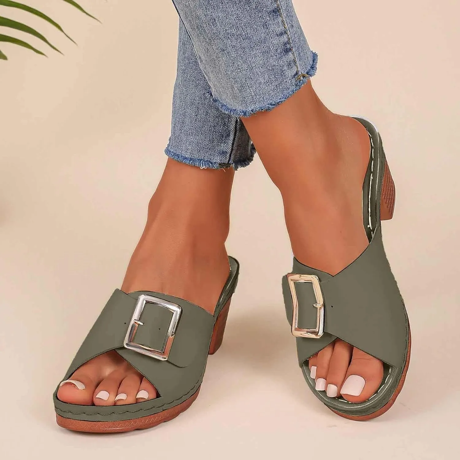 Women's Wedge Heeled Sandals Comfortable Open Toe Platform Casual Dressy Cork Fashion Summer Dress Shoes for Party